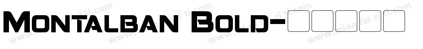 Montalban Bold字体转换